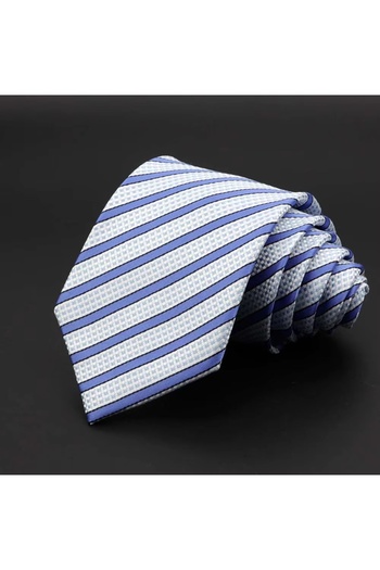 delis Men's tie, CR013, Blue/White