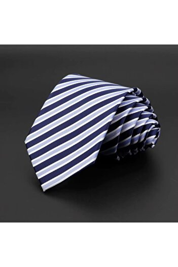 delis Men's tie, CR012, Blue/White