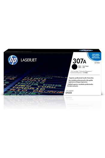 HP 307A Hewlett Packard Original Laserjet Colour Sphere Toner Cartridge, Black - Ce740A