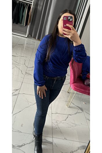 Lotus ÇİFT DRAPELİ SANDY KUMAŞ BLUZ