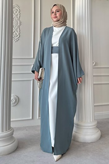InStyle Абая з розсипом каменів, м'ятно-зеленого кольору