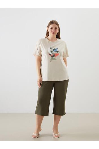 LC Waikiki Γυναικείο μπλουζάκι LCWAIKIKI Classic Crew Neck Floral