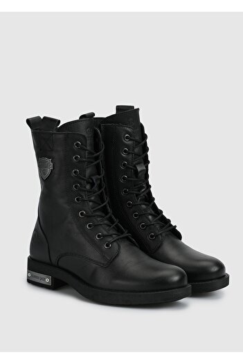 Hammer Jack Della Black Leather Women's Boots