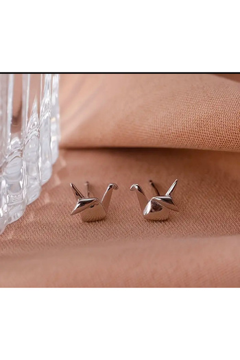 KÜP AKSESUAR Origami Crane Earrings