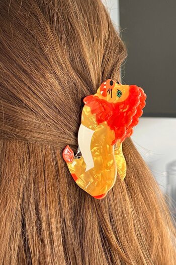 TAKIŞTIR Mixed Color Lion Figured Bone Latch Buckle