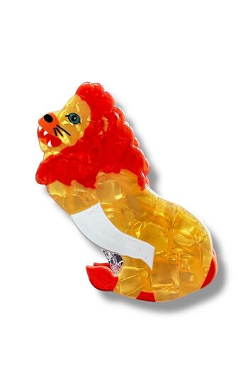 TAKIŞTIR Mixed Color Lion Figured Bone Latch Buckle