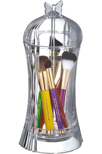 ABAREEK Amazing Abby – Butterfly – Acrylic Makeup Brush Holder with Dustproof Cover
