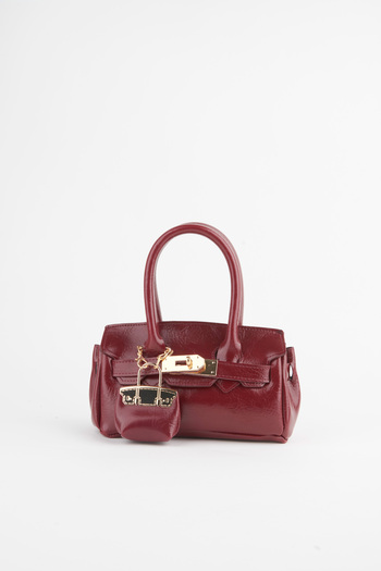 Vivaq Women's Case Claret Red Charm Gift Design Flip Lock Closure Handbag and Shoulder Bag