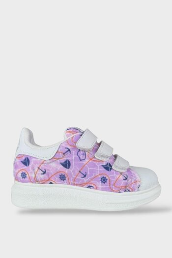 Liger Linen Kids Sneakers Lilac-White