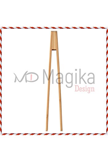Magika Design Md Ostbit Bamboo Serving Tongs, 24 cm