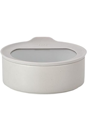 STOREMAX Sellbuyst Fi̇ka One Ceramic Storage Bowl 700ml Gray Trendy 266450