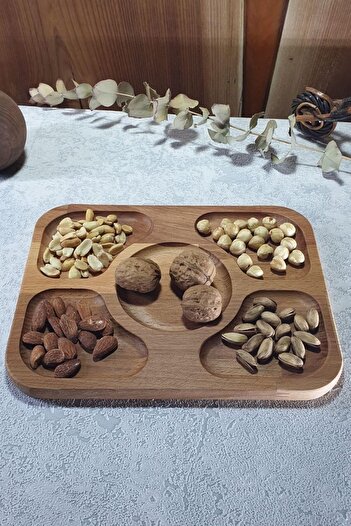 STOREMAX Goldwhirl Wooden Kayın Snack Bowl - Breakfast and Serving - Presentation Tray?? Kz10081 Trendflash 467437