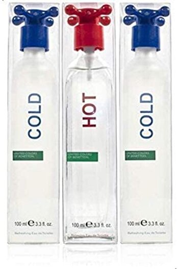 Benetton United Colors of Benetton Hot & Cold 3 Piece Combo Set