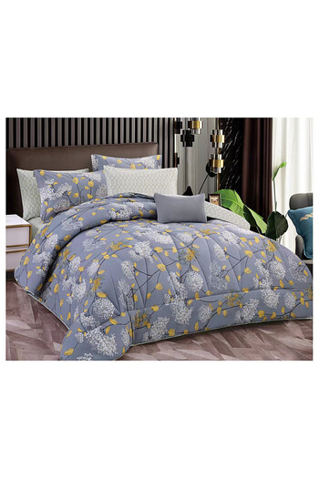 HOURS HOURS 7-Piece Cotton Double Duvet Set, HOURS-248