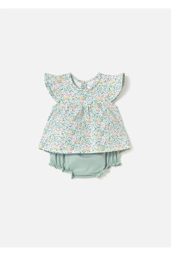 MAYORAL Baby Girl Printed 4-Piece T-Shirt Shorts Set Mint 1663