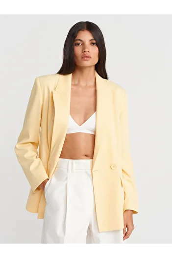 Dilvin 60769 Blazer Jacket-Yellow