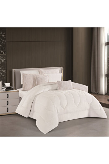 HOURS Horse Fur Winter Duvet Set, Reversible, Heavy Fill, 8 Pieces, King Size