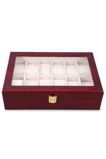 PUFO Wooden box for storing and organizing 12 watches, Premium model