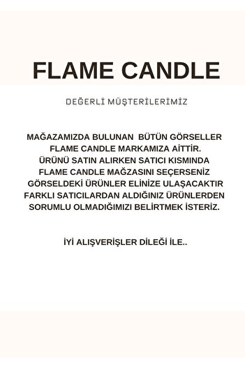flame candle 4 Parça, Fiyonk Şamdanlık Ve Siyah Kalpli Şamdan Mumu , Amber Kokulu Mum