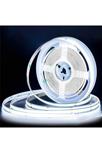 CLASSLIGHTS Bandă LED COB 528LED/m, Lumină Alb Rece, Interior IP20 - rolă de 5 metri, ElectroAZ