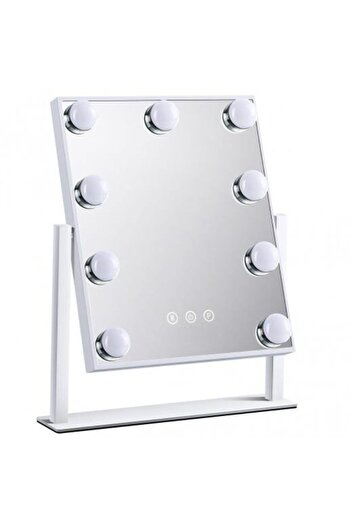 OEM Hollywood mirror with stand, 9 bright LEDs, 3-color mode, 28.7 x 23.8 cm