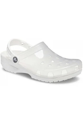 Crocs sabot clasic translucid - alb