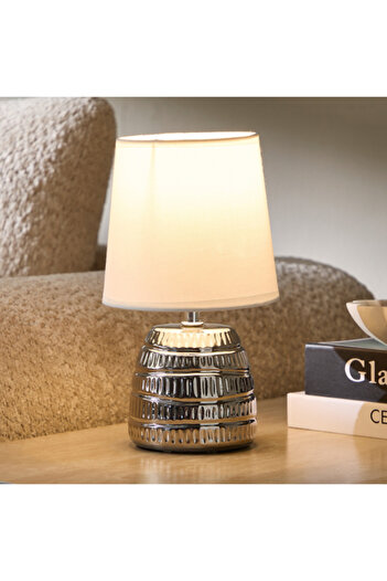 Home Box Emzie Ceramic Table Lamp with Shade 25.5 cm