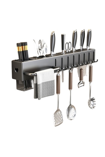 OEM Kitchen wall organizer, 50 cm, stainless steel, 8 hooks