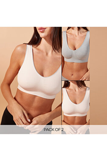 FAV Set of 2 - Lightly Padded Seamless Support Bra