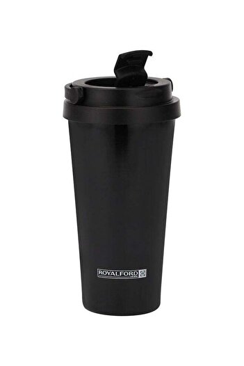 ROYALFORD Stainless Steel Vacuum Tumbler Black 450ml