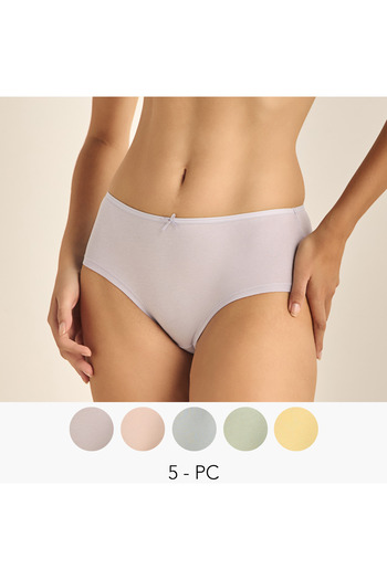 FAV Set of 5 - Bow Applique Briefs