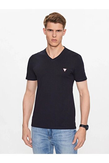 Guess Ανδρικό μπλουζάκι VN SS CORE TEE Navy Blue M2YI37I3Z14-G7V2