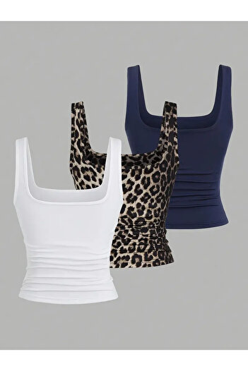 Machetta Women's 3-Pack Lycra Basic Blouse
