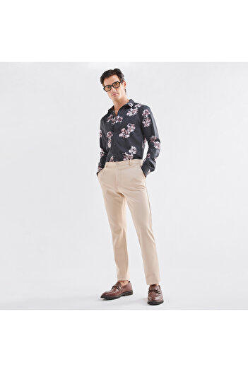 FAV Regular Fit All-Over Floral Print Shirt with Long Sleeves