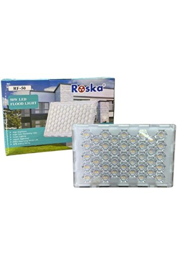 Generic مصباح روسكا الخارجي 50 واط - إضاءة فائقة السطوع، مقاوم للماء IP66، مناسب للفناء والحديقة