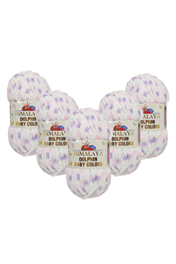 Himalaya Dolphin Baby Colors Velvet Rope 5 Pack - 80410 - 100 Gr. 120 Mt.