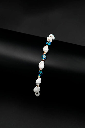 The Collection Multiple Evil Eye Shell Adjustable Macrame Women's Bracelet