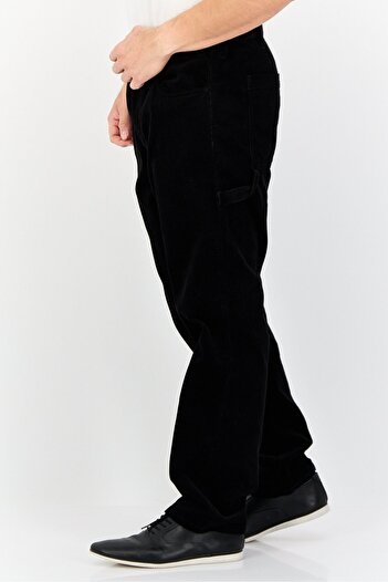 Esprit Men Classic Straight Fit Corduroy Pants, Black