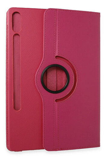 NewFace Samsung Galaxy X610 Tab S9 Fe Plus 12.4 Case 360 Tablet Leather Case - Pink Drstr
