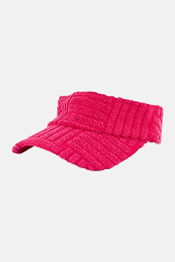 Esprit Women Textured Visor Cap, Pink