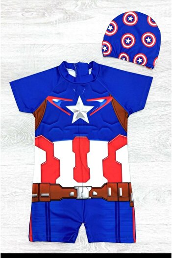 MODA Captain America Swimsuit Kids Swimwear