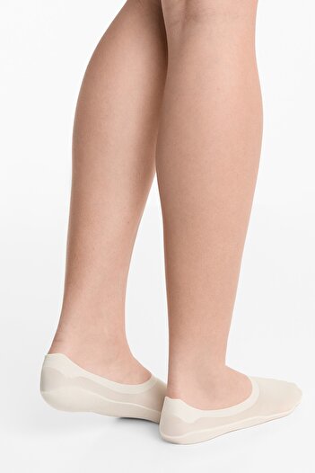 Oysho 2 pairs of invisible high cut rib socks with microfibre