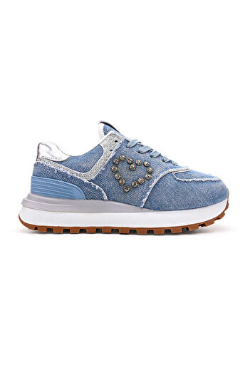 Tmall Pantofi sport pentru femei, denim, D1399. Albastru deschis