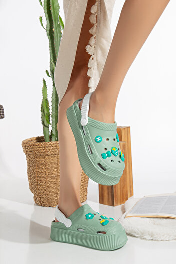 Slipcat Unisex Yüksek Tabanlı Deniz Sabo Doktor Hemşire Hastane Comfort Sandalet Unisex