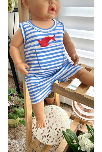 Happy Moon Bebek giyim pamuklu yazlık tulum şort atlet body zıbın rahat terletmez romper Happy Moon