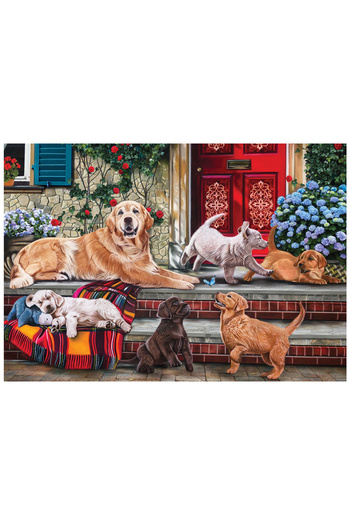 Anatolian Puzzle 260 Piece XL Jigsaw Puzzle - Friendly Dogs 3340