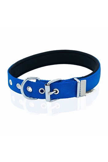 SAVEX Doggie Comfort Woven Collar Royal Blue 2.5*42-50 cm (Dsbt-2510 L)
