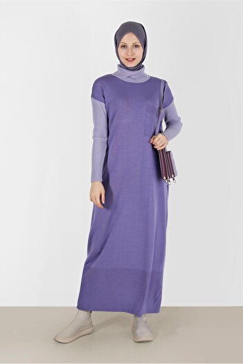 Alvina Two Color Knitwear Dress 42018