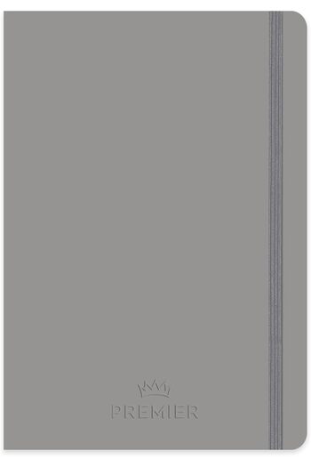 STOREMAX Snshop Color 17X24 96 Sheets Lined Hardcover Premier Notebook - Gray 467437