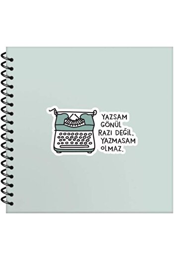 STOREMAX Snshop Things 50 Sheets Lined Hardcover Sticker Notebook, if You Write, Your Heart Will Be Satisfied if You Don'T Write, Your Heart Will Be Unhappy